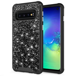 Coque Samsung Galaxy S10 Zizo Stellar Series – Noir glitter