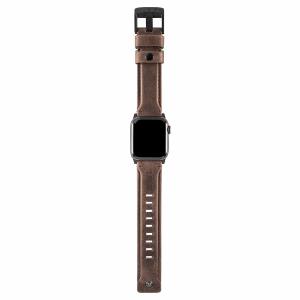 Bracelet Apple Watch 40mm / 38mm UAG en cuir véritable – Marron