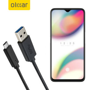 Olixar USB-C Oppo Reno Z Charging Cable - Black 1m