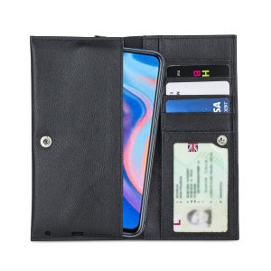 Olixar Primo Genuine Leather Huawei P Smart Z Wallet Case - Black