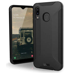 Urban Armour Gear for the Samsung Galaxy A20 features a protective TPU case in black with a UAG logo insert for an amazing design. This sophisticated case is lightweight and adds virtually no excess bulk making it perfect for everyday use.
