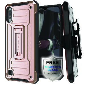 The Samsung Galaxy A10 Iron Armor 2 case in Rose Gold from Ghostek provides your Samsung Galaxy A10 with fantastic all-around protection.