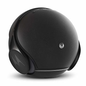 Enjoy your music anytime, anywhere with Motorola Sphere+. This 2-in-1 system includes a powerful 2 x 8w speaker with bass porting and wireless over-ear headphones, bringing the two together seamlessly in a modern, stylish design with premium finishes.