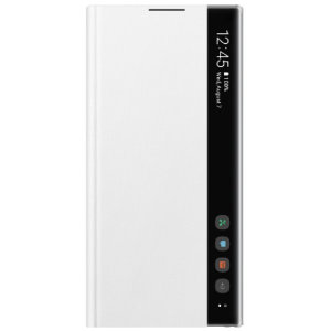 This Official Samsung Clear View Cover in White is the perfect way to keep your Galaxy Note 10 Plus smartphone protected whilst keeping yourself updated with your notifications thanks to the clear view front cover.