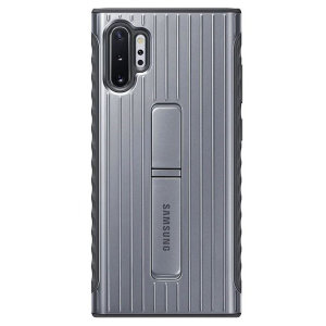This Official Samsung Protective cover in silver is the perfect accessory for your Galaxy Note 10 Plus smartphone. Incredibly lightweight and sleek this case ensures you’re ready for any occasion. Fitted with a kickstand to ease the viewing ability.