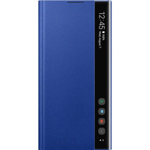 This Official Samsung Clear View Cover in Blue is the perfect way to keep your Galaxy Note 10 Plus smartphone protected whilst keeping yourself updated with your notifications thanks to the clear view front cover.