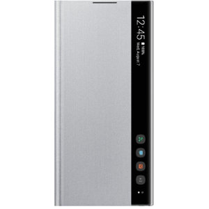 Dieses offizielle Samsung Clear View Cover in Silber ist die perfekte Lösung, um Ihr Galaxy Note 10-Smartphone zu schützen und sich dank des Clear View-Deckblatts stets über Ihre Benachrichtigungen zu informieren.