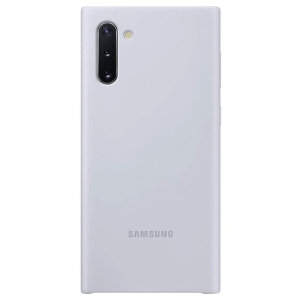 Official Samsung Galaxy Note 10 Silicone Cover - Silver