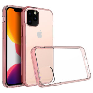 Olixar ExoShield Tough iPhone 11 Pro Max Case  - Clear Case With Rose Gold Edge
