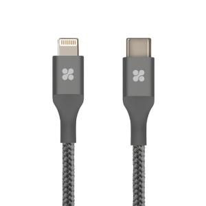 This grey USB-C cable connects to your Lightning Compatible devices allowing for efficient syncing and charging at ultra fast rates so your devices are ready for action when you are.