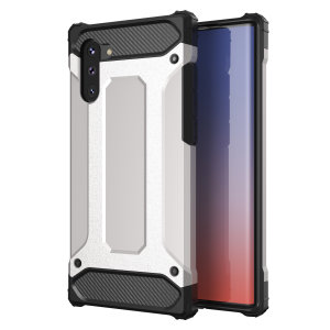 Olixar Delta Armour Protective HSamsung Galaxy Note 10 deksel - Sølv