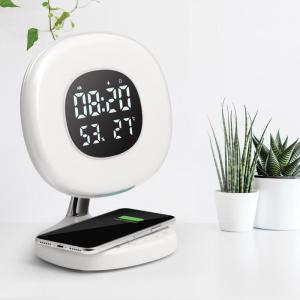 AuraRise light provides a pleasant, natural way to start your morning. Featuring a colored sunrise simulation and personalized light settings the light gradually increases between 15 minutes prior to your alarm time.