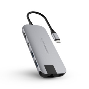 The slimmest and most compact 8-in-1 USB-C hub in the world. Turns a single USB-C into 8 ports featuring Gigabit Ethernet, HDMI Video output, USB-C Power Delivery and more. Compatible with Mac, PC, Android and USB-C Devices.