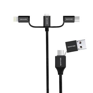 The Promate UniLink Trio2 combines all the most necessary USB connector standards into one simple and uncompromising plug. Use the UniLink Trio2 to charge any compatible smartphone or tablet, with the additional feature of data transfer.
