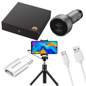 The Huawei SuperCharge 4-in-1 Gift Box consists of a car charger adapter, selfie stick, USB-C fast charge cable & a micro-USB to USB-C adapter making it the ultimate accessory pack. This Official Huawei Gift Set makes for a great present for a loved one.
