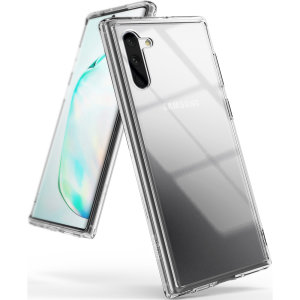 Protect the back and sides of your Samsung Galaxy Note 10 with this incredibly durable clear crystal-backed Fusion Case by Ringke.