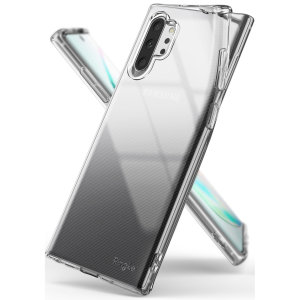 Protección para la parte trasera y los laterales del Samsung Galaxy Note 10 Plus gracias a esta increíble funda Rearth Ringke Air.