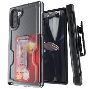 The Samsung Galaxy Note 10 Iron Armor 3 case in Black from Ghostek provides your Samsung Galaxy Note 10 with fantastic all-around protection. Includes a card slot for added convenience.