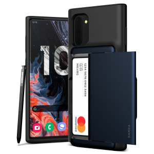 VRS Design Damda Glide Shield Samsung Note 10 Case - Deep Sea Blue