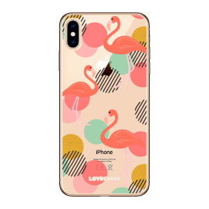 LoveCases iPhone XS Max Gel Case - Flamingo