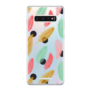 LoveCases Samsung Galaxy S10 Plus Gel Case - Polka Leaf