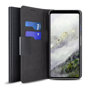 Olixar Leather-Style Google Pixel 4 Wallet Case - Black