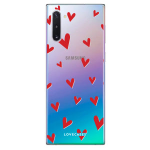 LoveCases Samsung Galaxy Note 10 Gel Case - Hearts