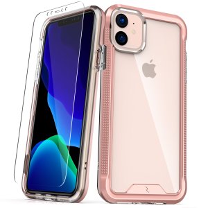 Zizo Ion iPhone 11 Hoesje en Screenprotector - Roze Goud