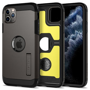 The Spigen Tough Armor in Grey is the new leader in lightweight protective cases. The new Air Cushion Technology corners reduce the thickness of the case while providing optimal protection for your iPhone 11 Pro Max.