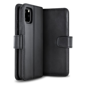Alle voordelen van een portemonnee-hoesje maar veel gestroomlijnder. De lederen hoes van Olixar is de perfecte partner voor de iPhone 11 Pro-eigenaar die veel onderweg is. Bovendien verandert deze hoes in een handige standaard om media te bekijken.