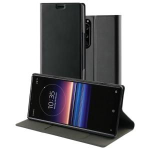 This officially licensed black standing book case by Roxfit houses the Sony Xperia 5 within a slim fit frame, which includes an ultra-high quality protective shell and a super-slim PU front flap. Also comes with a handy horizontal stand function.