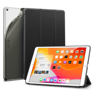Protect your iPad 10.2" 2019 and iPad 10.2" 2020 with this supremely functional Black case with viewing stand feature. Also features smart sleep / wake functionality.