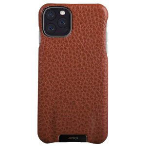 Treat your iPhone 11 Pro Max to exquisite handmade craftsmanship and the highest quality materials. Featuring genuine Floater and Caterina leather, the Vaja Grip premium leather shell case in Tan is something very special indeed.