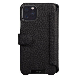 Treat your iPhone Pro Max to exquisite handmade craftsmanship and the highest quality materials. Featuring genuine tanned bridge leather and 4 card slots, the Vaja Wallet premium leather case in black and tan is something special.