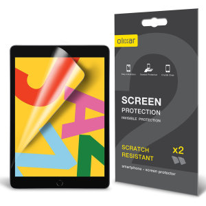 Olixar iPad 10.2" Film Screen Protector 2-in-1 Pack