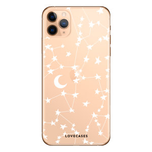 Give your iPhone 11 Pro Max a cute new look with this stars & moons design phone case from LoveCases. Cute but protective, the ultra-thin case provides slim fitting and durable protection against life's little accidents.