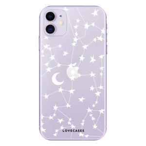 Give your iPhone 11 a cute new look with this stars & moons design phone case from LoveCases. Cute but protective, the ultra-thin case provides slim fitting and durable protection against life's little accidents.