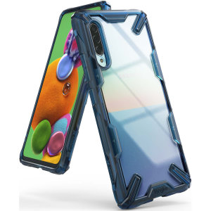 Keep your Samsung Galaxy A90 5G protected from bumps & drops with the Ringke Fusion X tough case in Space Blue. Featuring a 2-part, Poly-carbonate design, this case lives up to military drop-test standards so you can rest assured that your device is safe.