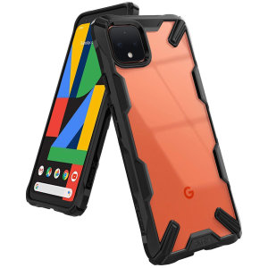 Keep your Google Pixel 4 XL protected from bumps and drops with the Ringke Fusion X tough case in Black. Featuring a 2-part, Poly-carbonate design, this case lives up to military drop-test standards so you can rest assured that your device is safe.