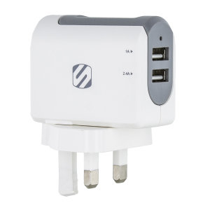 The StrikeBase Dual Port USB Mains Charger is a great value compact UK wall adapter with two universal USB-A charging ports. Use any of your standard USB charging cables to quickly charge a variety of devices, such as mobile phones, tablets and many more.