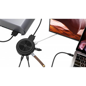 The Adam Elements CASA 07 hub is sophisticated in stlye, with a multi-port USB charging hub. Capable of charging up to 5 devices at once, designed to blend into your home or office decor. Powered by a USB-C, this hub has a HDMI, VGA, USB-C PD port & more.