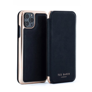 Form-fitting and bulk-free, the Folio case for iPhone 11 Pro from Ted Baker in Black sports an eye-catching yet sophisticated black appearance and feel while also offering superlative protection for your device from drops, scrapes and other damage.