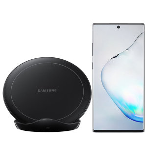 Charge your Samsung Galaxy Note 10 Plus quickly with the 9W official fast wireless charging stand in black. Spend less time waiting around for your phone to charge with this official Samsung fast wireless charging stand.