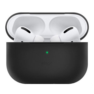 Add superior protection to your Apple AirPods Pro case in Black with this stylish, sleek and minimalist silicone cover from Elago. The cover allows full access to your AirPods Pro and their charging case.