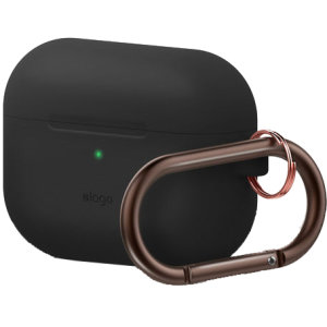 Add superior protection to your Apple AirPods Pro case in Black with this stylish, sleek and minimalist silicone hang cover from Elago. The cover allows full access to your AirPods Pro and their charging case.