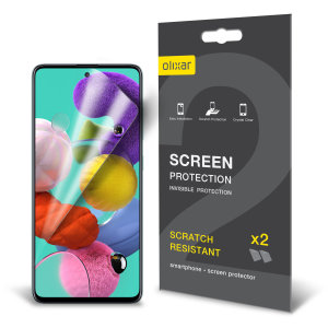 Olixar Samsung Galaxy A51 Film Screenprotector - 2 eenheden