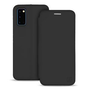 Custom moulded for the Samsung Galaxy S20, this black soft silicone flip case from Olixar provides excellent protection against damage as well as a slimline fit. Additionally, this case transforms into a stand to view media and includes a card slot.