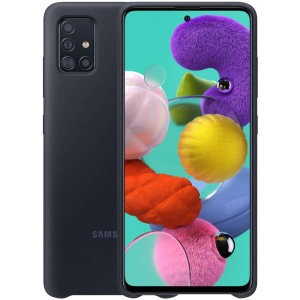 Officieel Samsung Galaxy A71 Silicone Cover Hoesje - Zwart