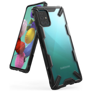 Hold din Samsung Galaxy A51 beskyttet mot støt og fall med Rearth Ringke Fusion X tøft deksel i blått. Denne saken har en 2-delt polykarbonat-design, og lever opp til militære drop teststandarder, slik at du kan være trygg på at enheten din er trygg