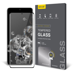Olixar Galaxy S20 Ultra Case Kompatibel Glass Beskyttelses Film